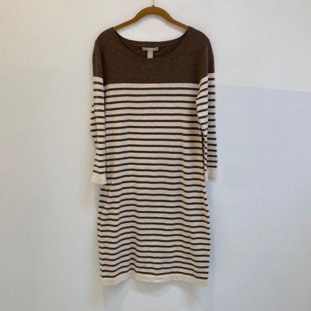 NWT Banana Republic 100% Cotton Sweater Dress. Size L.